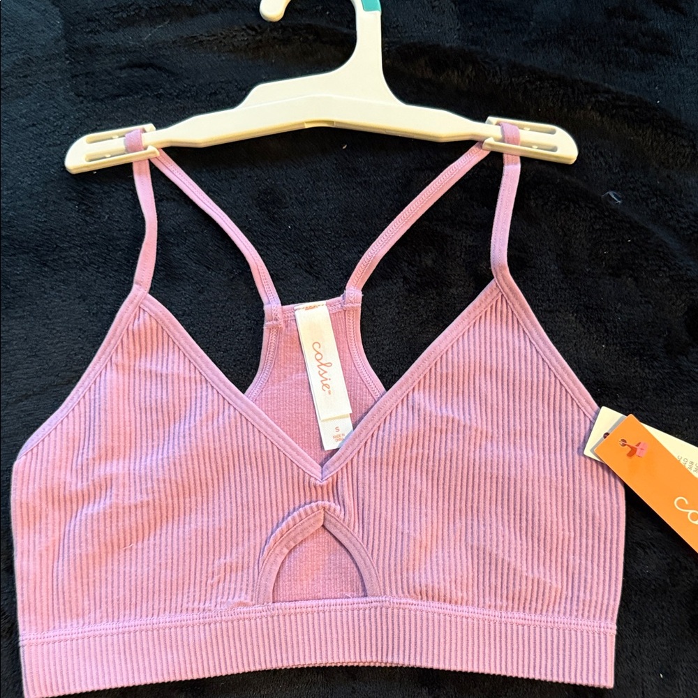 Colsie Lavender Ribbed Bralette